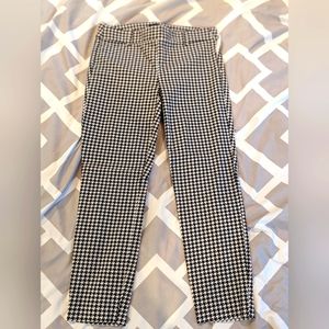 JCrew houndstooth Winnie slim pants size 2